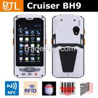 Crusier BH9 handheld rfid card reader RFID/NFC/fingerprint/barcode scanner