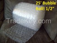 25 Foot Bubble Cushioning Wrap Roll, 1/2" (LARGE) Bubbles, 12" Wide