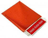 red Metallic Bubble Mailers