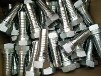 Carbon steel hydraulic hose adapters /metric female tube fittings by CNC machine