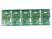 4-layer FR-4 PCB with Lead-free HASL, 0.6mm Board Thickness and 0.15mm Hole Dimensions