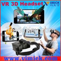 2015 Hot sale virtual reality 3d headset smart phone 3d glasses