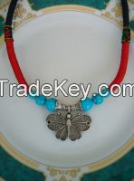 A beautiful necklace with strong local ethnic flavor and Butterfly pa