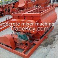 JS500 Two shaft compulsory concrete mixing machine