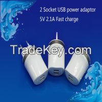 2 socket USB power adaptor