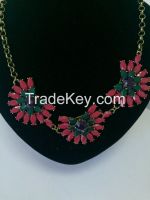 high quality metal acrylic necklace fashion jewelry