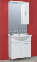 Modern design MDF melamine standing bathroom cabinet with mirror cabinet