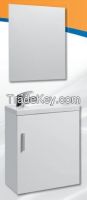 Modern style MDF wall hung bathroom cabinet with mirror