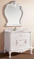 Classical design MDF bathroom cabinet with mirror cabinet