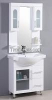 Modern MDF standing bathroom cabinet with mirror cabinet