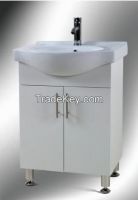 Modern MDF standing bathroom cabinet with ceramic basin