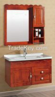 Classical design PLYWOOD wall hung bathroom cabinet with mirror cabinet