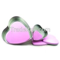 wholesale heart shape chocolate tin case