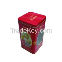 square Dongguan blank Tinplate box for biscuit factory
