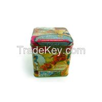 mini square candy tin container