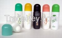 roll on bottle, deodorant container, solid perfume bottle, cosmetic packaging, plastic bottle