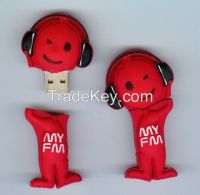 Promotional gift cartoon character USB flash drive supplier China
