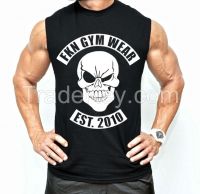 Big body gym clothing for men 95% cotton 5% spandex OEM Gym T shirts plus size workout wear