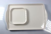 6'' square and 15'' double ear melamine tray