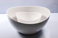 6.7" and 11'' ingot melamine bowl