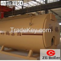 horizontal oil gas fuel steam boiler