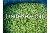 Frozen diced green peppers