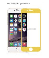 0.2mm High quality Colorful Tempered Glass screen Shield for iPhone 6/6 plus/  5S/ 4S