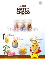 Health snack "Natto Choco" (Strawberry, blueberry, chocolate)
