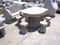 Stone Carving Table & Chair