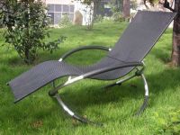 Alum and Wicker Rocking Chair (HL-C-07-059)