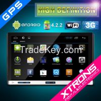 7" Android 4.2.2 Multi-Touch Motorized Screen WIFI Double Din Car DVD Player