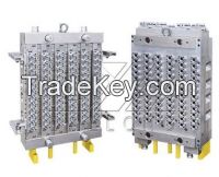 72 cavities with pneumatic vavle gate system 28mm Preform mold