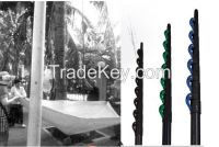 Carbon fiber telescopic poles