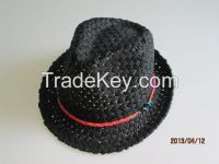 Hottest selling straw Fedora hat