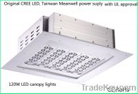 Sell 120W CREE LED Gas Station Canopy Lights Lamps Pane With Meanwell