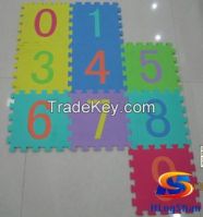 0-9 numbers educational EVA foam mat/puzzle mat/tatami puzzle