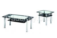 Hot selling  metal glass coffee table set CT005  creat furniture