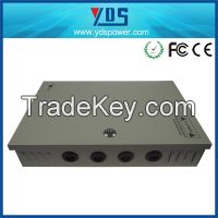 power supply switching 12v 10a 18ch with metal box for carmera / cctv