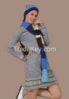 girl's / lady's lovely long casual woolen dress