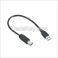 USB 3.0 A MALE TO B MALE BLACK