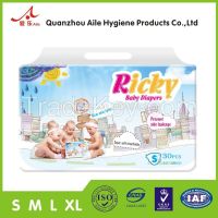 Disposable Baby diaper 2015 New best selling training pant manufacturer Super absorbent Breathable fabric sleepy nappy China