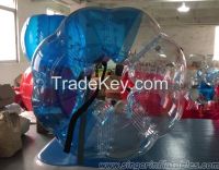 Half color bubble soccer, bubble football, bumper ball 1.5m 0.8mm PVC on sale