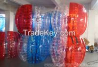 Half color soccer ball, loopy ball, bubble zorb 1.5m 0.8mm PVC on sale