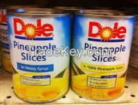 Dole Pineapple chunks in heavy syrup