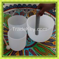 Quartz crystal bowl for meditation