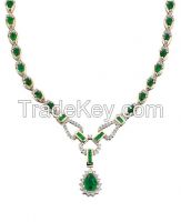 Rhinestone pendant necklace with high quality