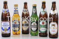 Hefe----weizen Beer, Ber----liner Wei--sse Beer, Kronen---bourg 1664 blanc beer, Coro---na Ex---tra Beer, Holland Heine---ken, German D---ark Beer