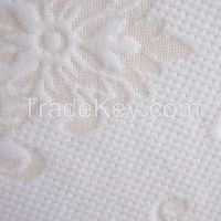 Factory Direct Supply Wholesale/Mix Order Fabric, 15h012, 100% Polyester White Jacquard Scuba Knitting Fabrics for Memory Foam Mattress