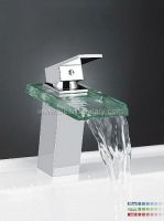 led faucet, glass faucet, basin faucet