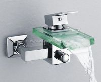 led faucet, glass faucet, bathroom faucet